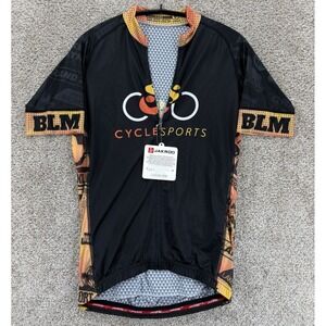Jakroo Cycling Jersey Men's S Short Sleeve Full Zip Cycle Sports Oakland BLM NWT